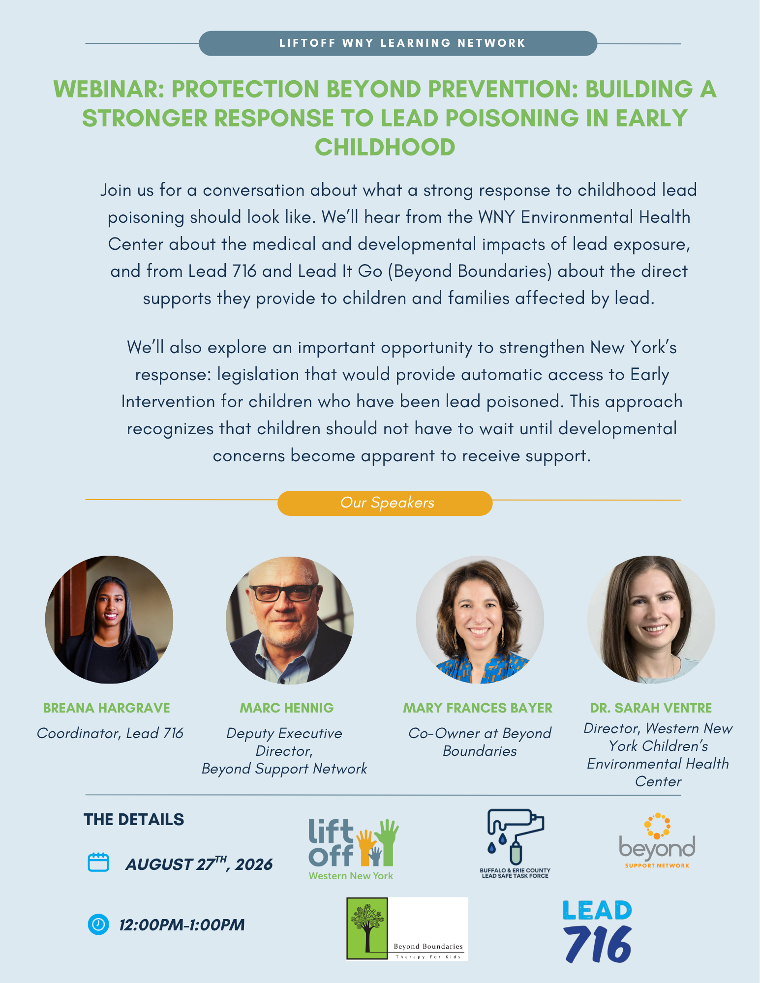 Webinar: Protection Beyond Prevention: Building a Stronger Response to Lead Poisoning in Early Childhood